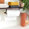 image:imageiDesign York Lyra Steel Wall Mount Paper Towel Holder Chrome  153 x 52 x 2 VersatileBronze