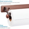 image:imageiDesign York Lyra Steel Wall Mount Paper Towel Holder Chrome  153 x 52 x 2 VersatileBronze