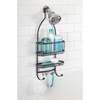image:imageiDesign York Metal ExtraWide Hanging Shower Caddy Silver  10 x 4 x 22Bronze