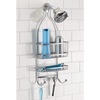 image:imageiDesign York Metal ExtraWide Hanging Shower Caddy Silver  10 x 4 x 22Silver