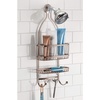 image:imageiDesign York Metal ExtraWide Hanging Shower Caddy Silver  10 x 4 x 22Venetian Bronze