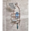image:imageiDesign York Metal ExtraWide Hanging Shower Caddy Silver  10 x 4 x 22Venetian Bronze