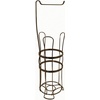 image:imageiDesign York Metal Free Standing Toilet Paper Tissue Holder with Shelf Roll Reserve Canister for Kids Guest Master Office Bathroom 64 x 812 x 24  Satin SilverBronze