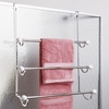 image:imageiDesign York Metal Over the Shower Door Towel Rack Hooks for Master Guest Kids Bathroom 475 x 1775 x 225 Chrome  For Bathroom StorageChrome