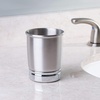 image:imageiDesign York Metal Tumbler Split Finish  Makeup Brush Holder Toothbrush Holder 325 x 325 x 425 For Bathroom Countertop Desk Dorm VanityPack of 1