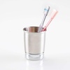 image:imageiDesign York Metal Tumbler Split Finish  Makeup Brush Holder Toothbrush Holder 325 x 325 x 425 For Bathroom Countertop Desk Dorm VanityPack of 1