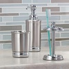 image:imageiDesign York Metal Tumbler Split Finish  Makeup Brush Holder Toothbrush Holder 325 x 325 x 425 For Bathroom Countertop Desk Dorm VanityPack of 2
