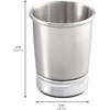 image:imageiDesign York Metal Tumbler Split Finish  Makeup Brush Holder Toothbrush Holder 325 x 325 x 425 For Bathroom Countertop Desk Dorm VanityPack of 2