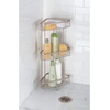 image:imageiDesign York Metal Wire Corner Standing Shower Caddy 3Tier Bath Shelf Baskets for Towels Soap Shampoo Lotion Accessories SatinSatin