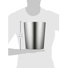 image:imageiDesignRound Metal Waste Basket The Patton Collection  8 x 8 x 97 Brushed Stainless Steel