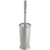 image:imageInterDesign Kent Plastic Toilet Bowl Brush Set Classic Design Slim Compact Bowl Brush and Holder for Bathroom  Sturdy Deep Cleaning 425 x 425 x 16 WhiteSilver