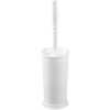 image:imageInterDesign Kent Plastic Toilet Bowl Brush Set Classic Design Slim Compact Bowl Brush and Holder for Bathroom  Sturdy Deep Cleaning 425 x 425 x 16 WhiteWhite
