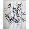 image:imageInterDesign Leaves Shower Curtain Black