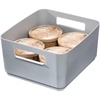 image:imageKitchen Recycled Plastic Storage Bin 9 x 85 x 5 GrayPack of 1