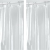 image:imageVinyl Plastic Long Shower Curtain Liner for use Alone or With Fabric Curtain 54 x 78 Inches Clear  12 Grommets Weighted Magnets78W x 54L Pack of 2