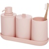 image:imageiDesign 28737ES Cade 4Piece Bathroom Accessory Set Matte Black 245 cm x 89 cm x 162 cmBlush