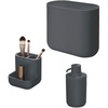 image:imageiDesign 3Piece Recycled Plastic Bathroom Accessory Set The Cade Collection Charcoal