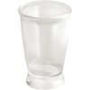 image:imageiDesign 45220 Franklin Tumbler Clear Pack of 1 Tumber  Countertop or Vanity StoragePack of 1