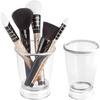 image:imageiDesign 45220 Franklin Tumbler Clear Pack of 1 Tumber  Countertop or Vanity StoragePack of 2