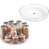 image:imageiDesign 9Inch Lazy Susan Organizer  Small Lazy Susan Turntable for Cabinet or Pantry 2Pack Clear9 Inch Pack of 12