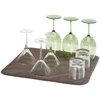 image:imageiDesign Absorbent Kitchen Countertop Dish Drying Mat PewterIvory  For Kitchen Counter TopMocha