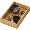 image:imageiDesign Acacia Wood Kitchen Drawer Organizer  Set of 3  Natural  Kitchen and Pantry9 x 6 x 2