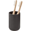 image:imageiDesign Cade Collection Toothbrush Holder Matte Black  For Normal Toothbrushes Spin Brushes Toothpaste 3 x 3 x 45Black