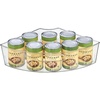 image:imageiDesign Clear Plastic 14 Wedge Bin 2Pack  Corner Lazy Susan Cabinet Kitchen Cabinet Organizer1 Piece