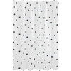 image:imageiDesign Dots PEVA Shower Curtain BlackFrost 72 x 72  Water Resistant 12 Rust Resistant Metal Grommets For Shower or Tub Master and Guest BathroomBlackFrost