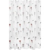 image:imageiDesign Dots PEVA Shower Curtain BlackFrost 72 x 72  Water Resistant 12 Rust Resistant Metal Grommets For Shower or Tub Master and Guest BathroomFlowersFrost