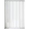 image:imageiDesign EVA Plastic Shower Curtain Liner Mold and Mildew Resistant Plastic Shower Curtain for use Alone or With Fabric Curtain 54 x 78 Inches Frost  54 x 78 12 Metal GrommetsWhite