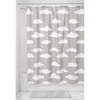 image:imageiDesign Fabric Shower Curtain with Cloud Pattern WaterResistant Shower Curtain for Kids Teenagers College Dorm Bathrooms 72 x 72 Gray and WhiteGrey