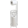 image:imageiDesign Freestanding Toilet Paper Holder Bronze  3Roll ReserveSilver