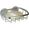 image:imageiDesign Gia Stainless Steel Suction Bar Soap Dish  5 x 4 x 175 Chrome  Stainless SteelSoap Dish