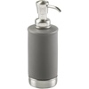 image:imageiDesign Hand Soap Dispenser Navy BlueBrushed Nickel  Refillable For Bathroom or Kitchen Pump BottleMatte GrayBrushed