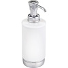 image:imageiDesign Hand Soap Dispenser Navy BlueBrushed Nickel  Refillable For Bathroom or Kitchen Pump BottleWhite