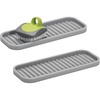 image:imageiDesign Lineo Kitchen Sponges Scrubbers and Soap Sink TraySet of 2Gray