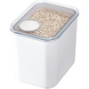 image:imageiDesign Medium Airtight Kitchen Canister White Set of 4  For Kitchen PantryMedium