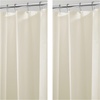 image:imageiDesign PEVA Mold and Mildew Resistant Plastic Shower Curtain Liner for Use Alone or With Fabric Curtain Set of 2 72 x 72 White  Mold and Mildew Resistant Plastic Use Alone or With Fabric CurtainSand