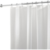 image:imageiDesign PEVA Mold and Mildew Resistant Plastic Shower Curtain Liner for Use Alone or With Fabric Curtain Set of 2 72 x 72 White  Mold and Mildew Resistant Plastic Use Alone or With Fabric CurtainWhite