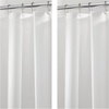 image:imageiDesign PEVA Mold and Mildew Resistant Plastic Shower Curtain Liner for Use Alone or With Fabric Curtain Set of 2 72 x 72 White  Mold and Mildew Resistant Plastic Use Alone or With Fabric CurtainFrost