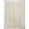 image:imageiDesign PEVA Shower Curtain Liner Plastic Shower Curtain for use Alone or With Fabric Curtain  Sand