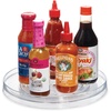 image:imageiDesign Plastic Lazy Susan Turntable Organizer Clear  Kitchen Storage Pantry Organizer11 Inch