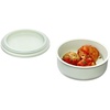 image:imageiDesign Plastic Small Round Divided Storage Container Green Tint  Fridge and Freezer SafeGreen Tint