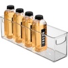 image:imageiDesign Plastic Stackable Pantry Bin Set of 2 Clear  Storage Bin with Handles For Cabinets or Fridge16 x 4 x 5