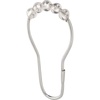 image:imageiDesign Set of 12 Shower Curtain Hooks with Easy Installation ClearSilverClearChrome