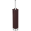 image:imageiDesign Slim Toilet Bowl Brush and Holder for Bathroom Storage  WhiteBrushed Stainless Steel 1 x Toilet Brush  Bathroom StorageDark Brown