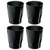 image:imageiDesign Small Round Bathroom Trash Can  Ideal for Bathroom or Office Set of 4 Black Made in USABlack