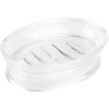 image:imageiDesign Soap Dish for Bathroom Sink or Countertop  Clear  For Bathroom KitchenSoap Dish