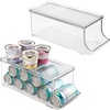 image:imageiDesign Soda Can Organizer with Lid Clear  Clear For Pantry or Refrigerator Made in USAPack of 2